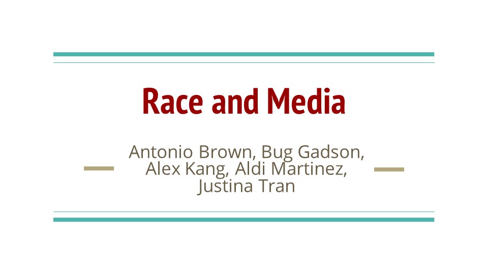 Race & Media  Thesis Papers