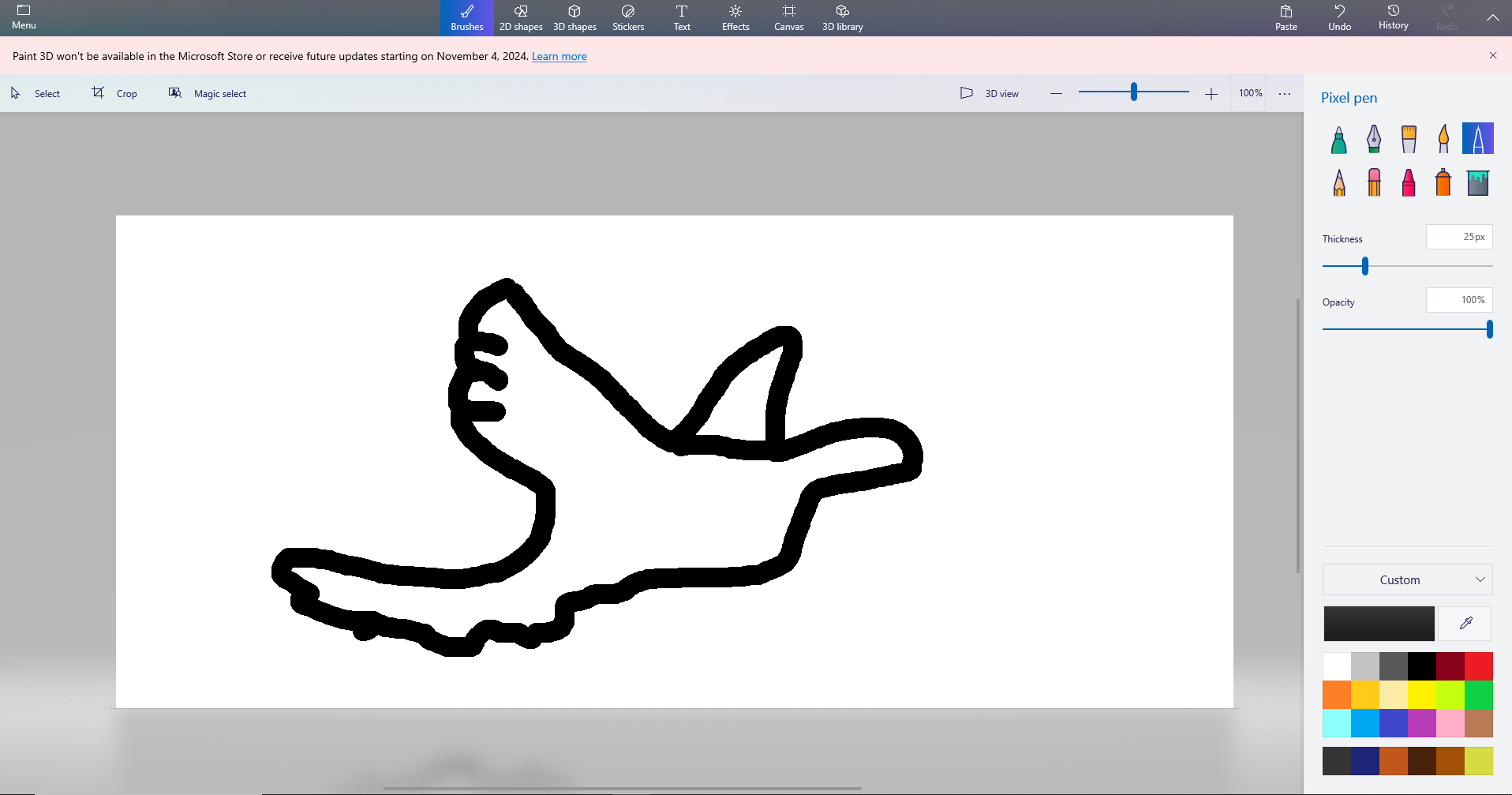 Bird paint 3d